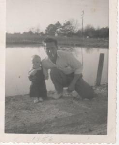 Dad and me - 1956