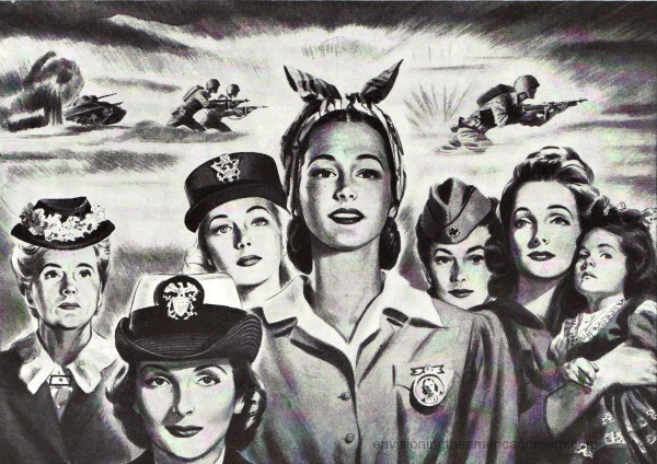 Women WW2 envisioning the american dream